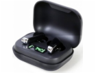 GEMBIRD sluchátka FitEar-X300B, Bluetooth, TWS, černá