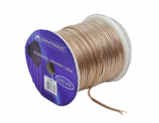 Omnitronic reproduktorový kabel 2x 1,5mm, transparentní, cena/m