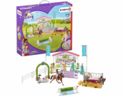 Schleich 42440 Turnajové závodiště s koníky a ošetřovatelkami