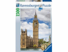Puzzle Ravensburger 1 500 dílků Big Ben s kočkou