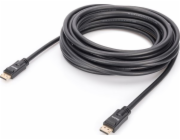 Digitus DisplayPort 1.2. připojovací kabel  se zesilovačem 10 m, Ultra HD 4K ,zlacené konektory