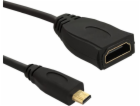 QOLTEC 50399 Qoltec Cabel Micro HDMI DM / HDMI AF v1.4 0,2m