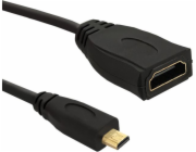 QOLTEC 50399 Qoltec Cabel Micro HDMI DM / HDMI AF v1.4 0,2m