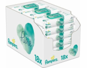 Pampers Aqua Pure dětské čisticí ubrousky 18 x 48 ks