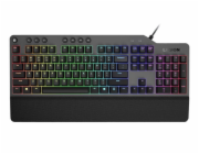 Lenovo Legion K500 RGB klávesnice USB US černo šedá