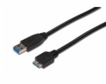 Digitus AK-300117-003-S USB 3.0 kabel, USB A - Micro USB B, M / M, 0,25 m,UL, bl