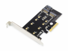 Digitus PCIe 3.0 x4 - M.2 PCIe + M.2 SATA (DS-33170) kont...