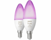 Philips Hue LED Lampe E14 2er Set 5,3W 320lm White Color Amb.