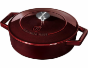 BerlingerHaus pekáč s poklicí litinový 26cm BH-6498 Burgundy Line