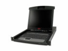 APC 17" Rack LCD Console with Integrated 8 Port Analog KV...