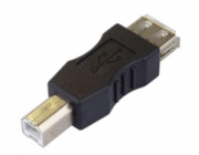 PremiumCord USB redukce A-B, Female/Male
