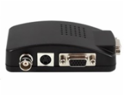 XtendLan Převodník Video PAL na VGA, s možností nastavení jas/kontrast, až 1280x1024, scaler, 5V-19V DC