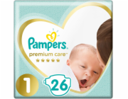 Pampers Premium Care Plenky Velikost 1, 2kg-5kg, 26ks