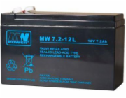 MPL MW POWER MW 7.2-12 UPS battery Lead-acid accumulator VRLA AGM Maintenance-free 12 V 7 2 Ah Black