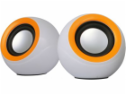 OMEGA repro Probe 2.0, 6W RMS, USB napájení, bílo-oranžové