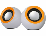 OMEGA repro Probe 2.0, 6W RMS, USB napájení, bílo-oranžové