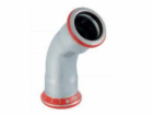 Geberit 45° C-STAHL 35mm Kovová trubka