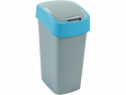CURVER Flip Bin Odpadkový Koš Stříbrná/Modrá 45l