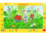 Dino Papírové puzzle Krtek na výletě 15 dílků