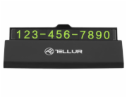 Tellur Temporary car parking phone number card black