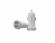 Devia Smart series car charger suit for Lightning (5V3.1A,2USB) white