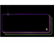 GEMBIRD Podložka pod myš MP-GAMELED-L, USB, RGB podsvícení, herní, 300x800mm, látková, černá