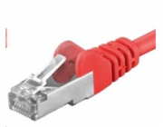 PREMIUMCORD Patch kabel CAT6a S-FTP, RJ45-RJ45, AWG 26/7 2m červená