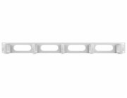 LANBERG 19" CABLE MANAGEMENT PANEL 5 RINGS - TYPE B 1U GREY  