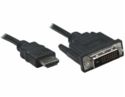 Manhattan HDMI - DVI-D kabel 1,8 m černý (372503)