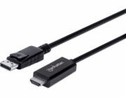 Manhattan DisplayPort – kabel HDMI 3m černý (153218)