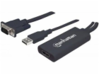 Manhattan HDMI - D-Sub (VGA) + USB-A kabel 0,3 m černý (1...