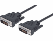 Manhattan DVI-D - DVI-D kabel 3m černý (371803)