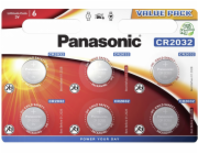 Panasonic CR2032 6ks CR2032L/6BP Knoflikové baterky