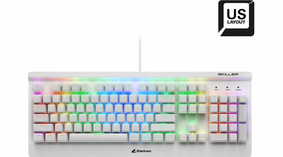 SKILLER SGK3 White, Gaming-Tastatur