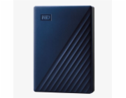 WD My Passport for Mac WDBA2F0050BBL - Pevný disk - šifrovaný - 5 TB - externí (přenosný) - USB 3.2 Gen 1 - AES 256 bitů - půlnoční modř