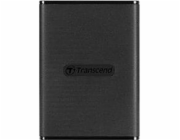 TRANSCEND externí SSD ESD270C 1TB, Portable, USB 3.1 Gen.2, Type C & A, two cables 520/460 MB/s, black/černá