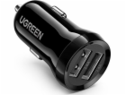 UGREEN Dual USB-A 24W Car Charger Black