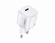 Usams nabíječka USAMS Load. síť. 1xUSB-C T36 mini 20W (pouze hlava) PD3.0 Fast Charging bílá / bílá CC124TC02 (US-CC124)
