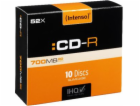 1x10 Intenso CD-R 80 / 700MB 52x Speed, Slimcase