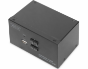 DIGITUS KVM-Switch 2-Port Dual-Display 4K, HDMI