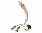in-akustik Star II Subwoofer Cable Y Cinch - 2x Cinch 3,0 m