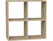 Topeshop Knihovna do obývacího pokoje MALAX 2X2 SONOMA