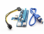 Riser PCi-E 1x-16x | USB 3.0 | SATA/PCI-E 6pin 