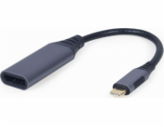 Cablexpert A-USB3C-DPF-01 adaptér k video kabelům 0,15 m USB typu C DisplayPort Šedá