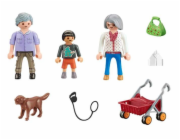 Prarodiče s vnukem Playmobil, Život ve městě, 14 dílků | 70990