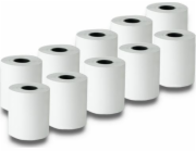 Qoltec 51900 Thermal roll 57 x 27 | 55g / m2 | 10 pcs. | BPA free