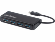 Manhattan USB HUB 4x USB-A 3.0 (164924)