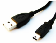 USB kabel A-MINI 5PM 2.0 2m HQ 1,8m