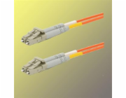 Optický patchkabel duplexní, LC-LC 9/125um SM, 15m, OS2