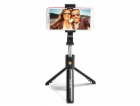 Aligator Selfie Tripod HA12 Teleskopická selfie tyč černá